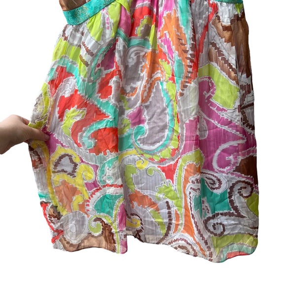 Vintage Milly Printed Bright Paisley Dress - Picture 7 of 14